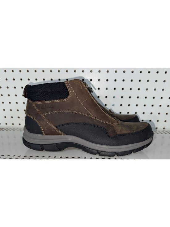 Clarks Walpath Zip Mens Leather Outdoor WP Hiking Trail Boots Size 10 Brown main image 6